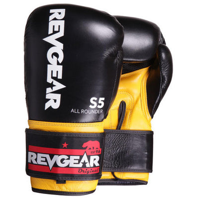 Revgear S5 Boxing Gloves - Black Collection - All-Purpose Training