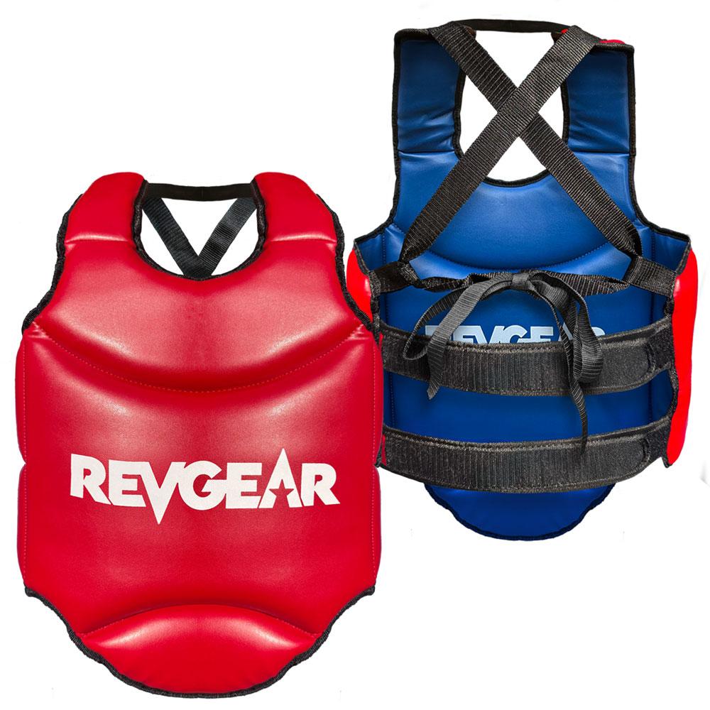 Revgear Muay Thai Reversible Chest Guard | Red & Blue Sparring Protection