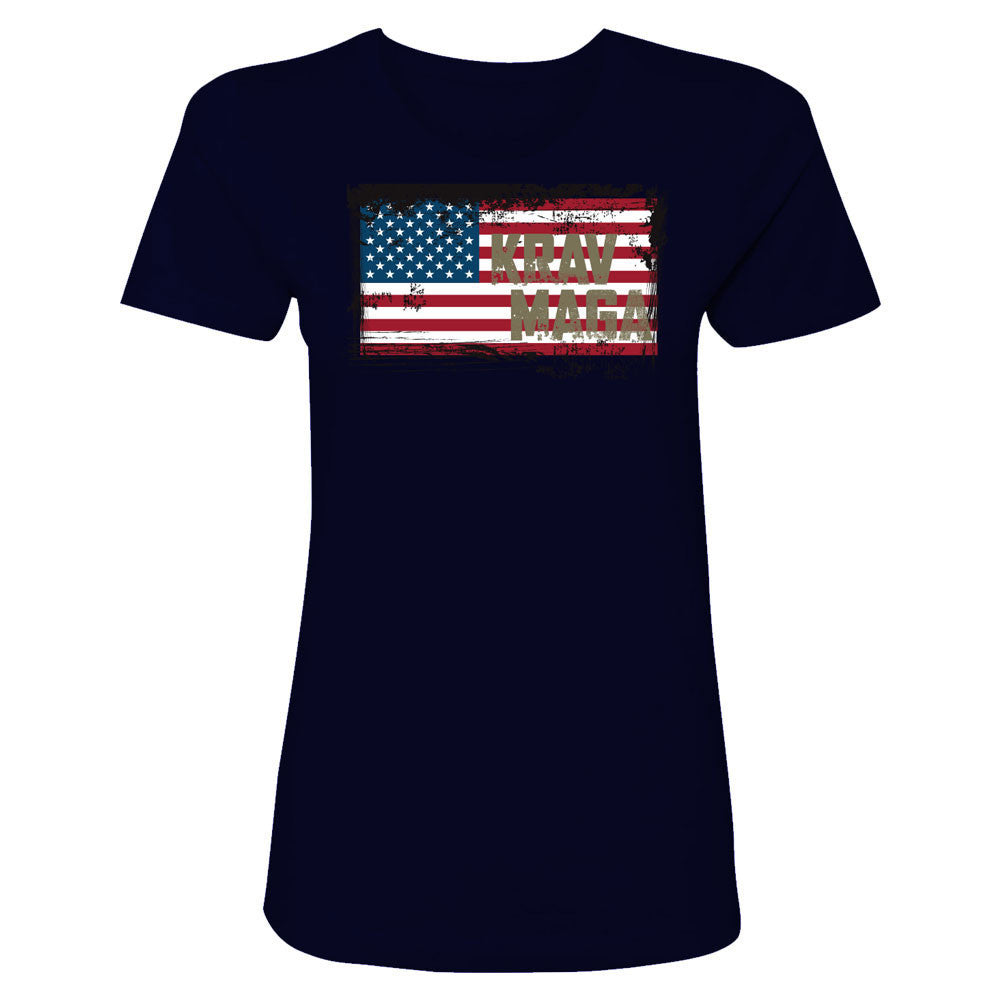 Revgear Women's KM Flag Tee - Krav Maga Training Shirt with Flag Graphic