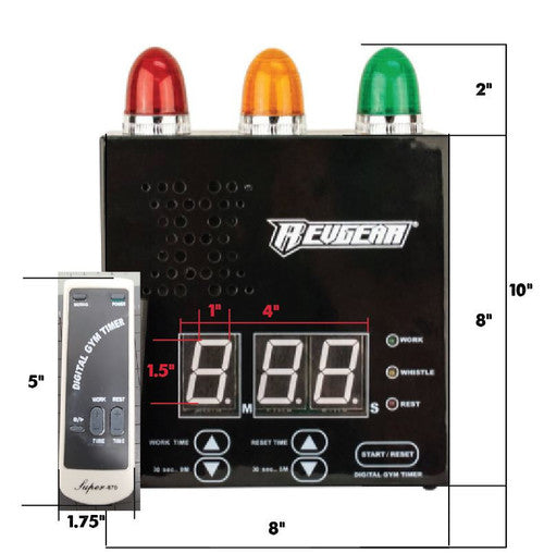 Revgear Digital Timer with Remote Control for Boxing & Gym Workouts