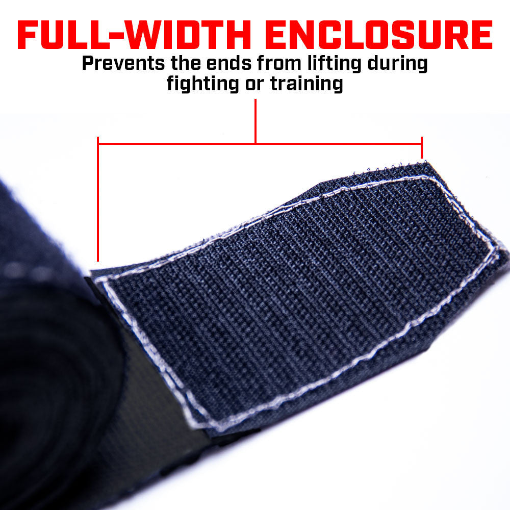 Revgear 180" Hand Wraps 3-Pack Bundle with Free Wash Bag - Black