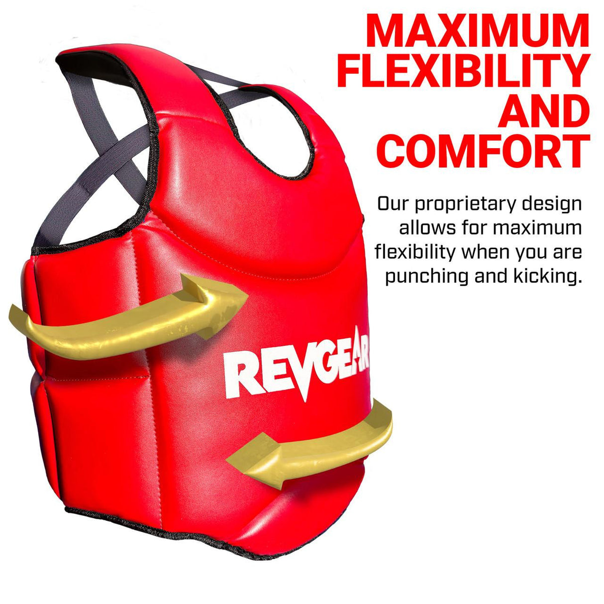 Revgear Muay Thai Reversible Chest Guard | Red & Blue Sparring Protection