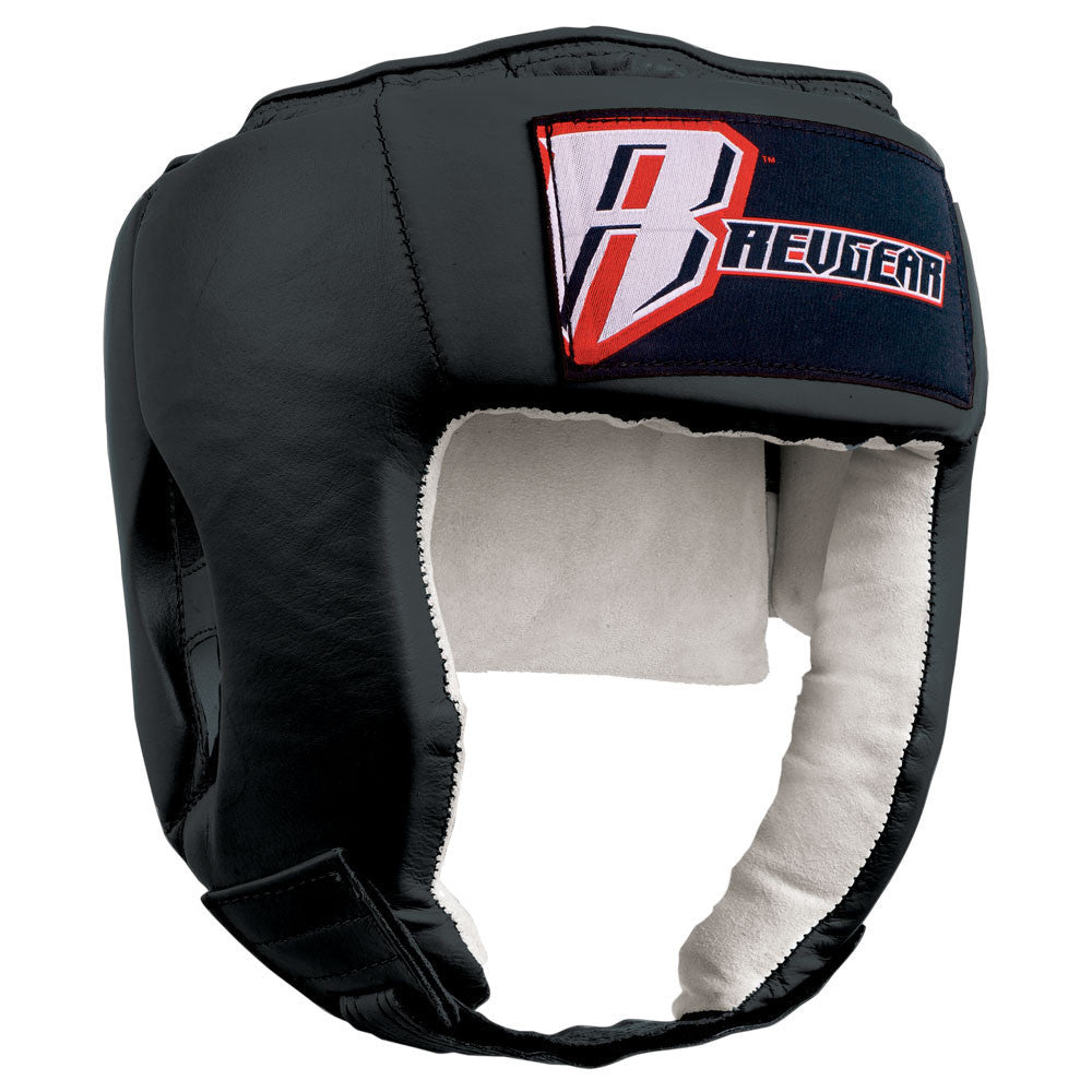 Open Face Leather Headgear