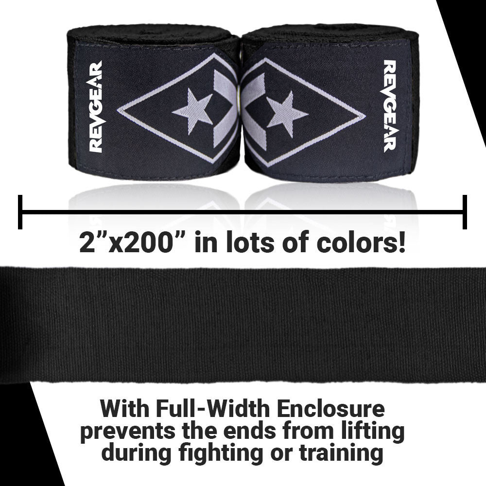 Revgear Pro Elastic Extra Long Hand Wraps - 200"