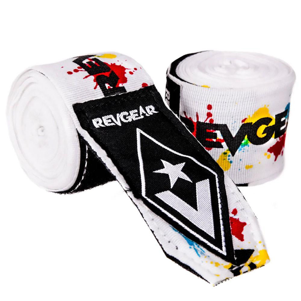 Revgear Pro Series Splatt White Elastic Hand Wraps - 180"