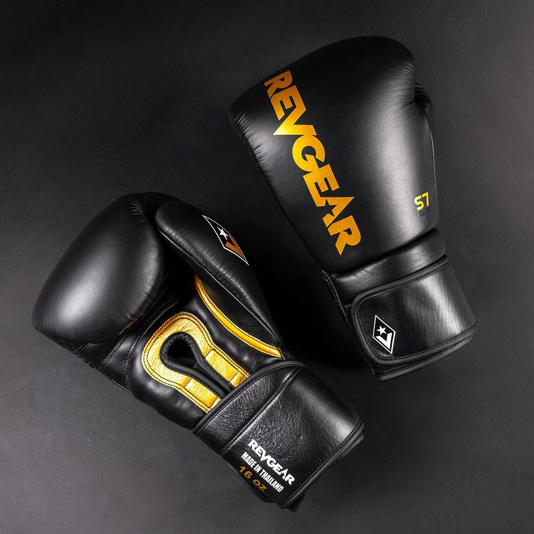 Revgear S7 Leather Sparring Gloves - Hook and Loop