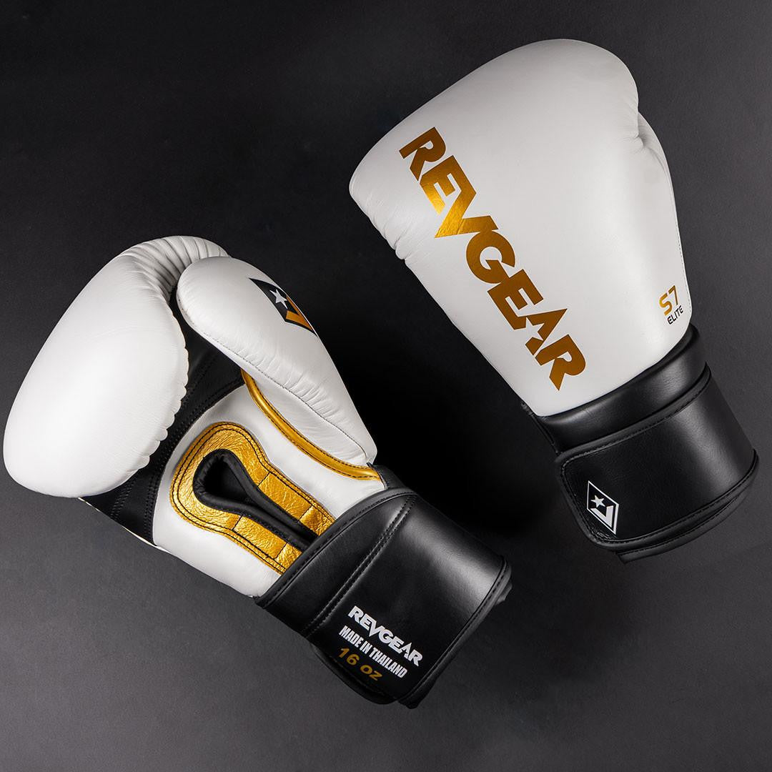 Revgear S7 Leather Sparring Gloves - Hook and Loop