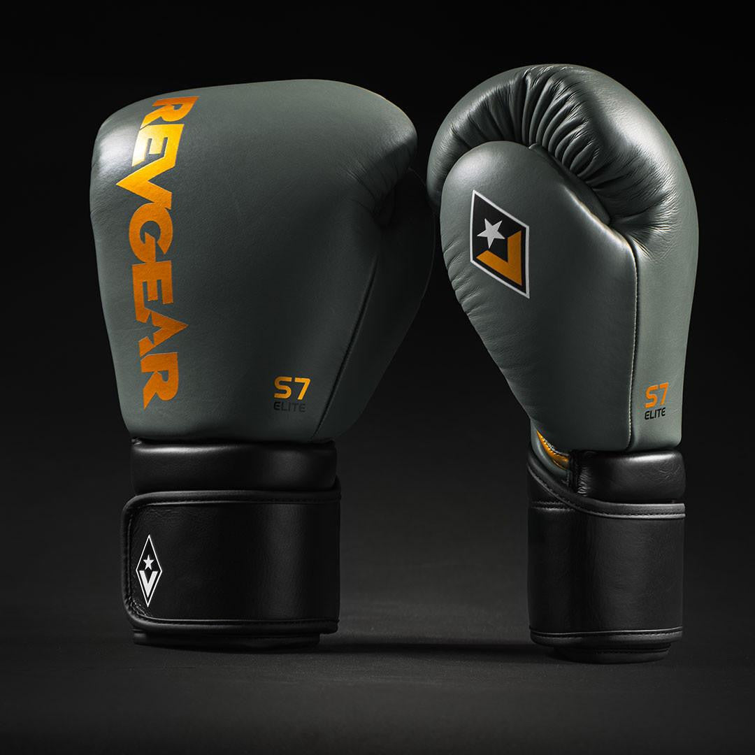 Revgear S7 Leather Sparring Gloves - Hook and Loop