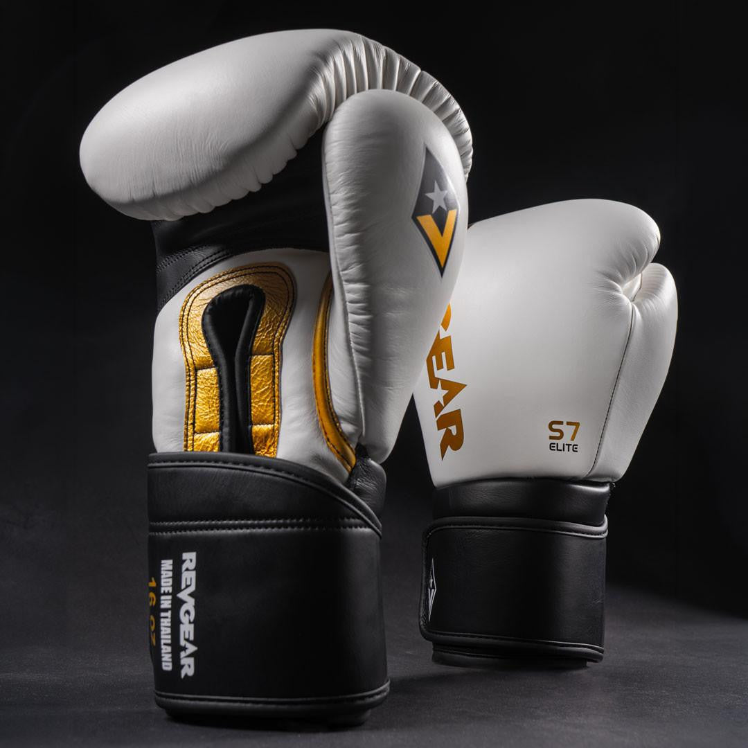 Revgear S7 Leather Sparring Gloves - Hook and Loop