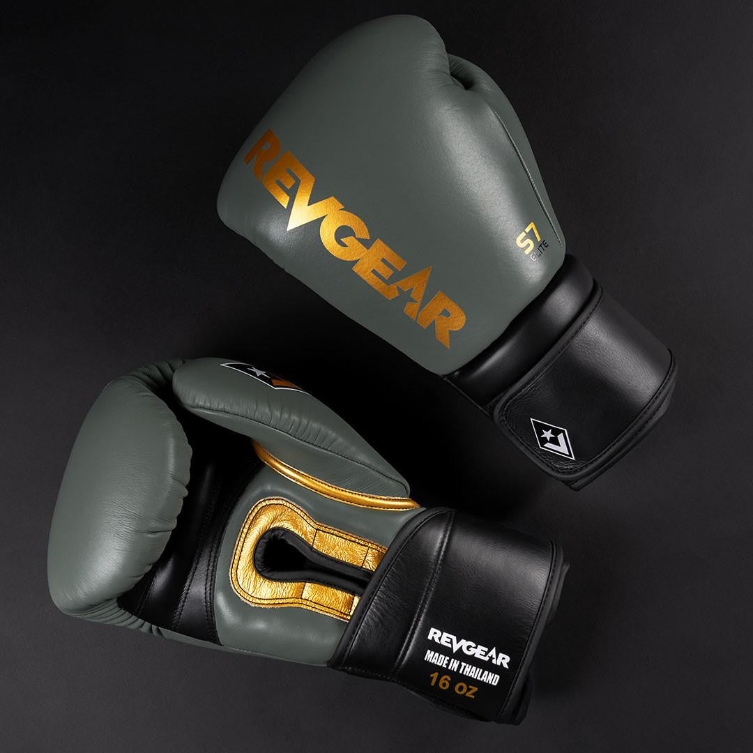 Revgear S7 Leather Sparring Gloves - Hook and Loop
