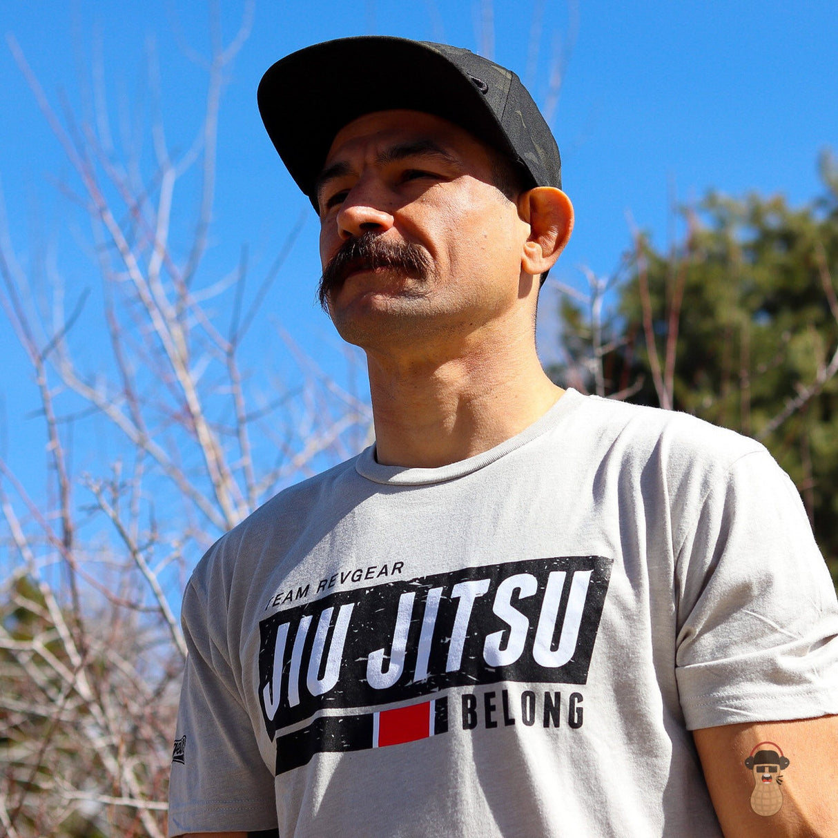 Revgear TR Jiu Jitsu Tee - Gray | Lightweight Moisture-Wicking BJJ Shirt