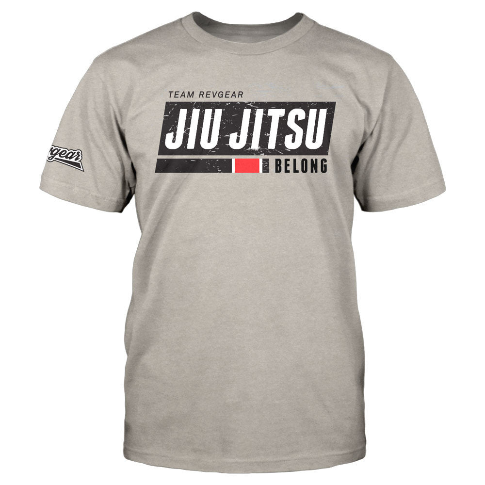 Revgear TR Jiu Jitsu Tee - Gray | Lightweight Moisture-Wicking BJJ Shirt