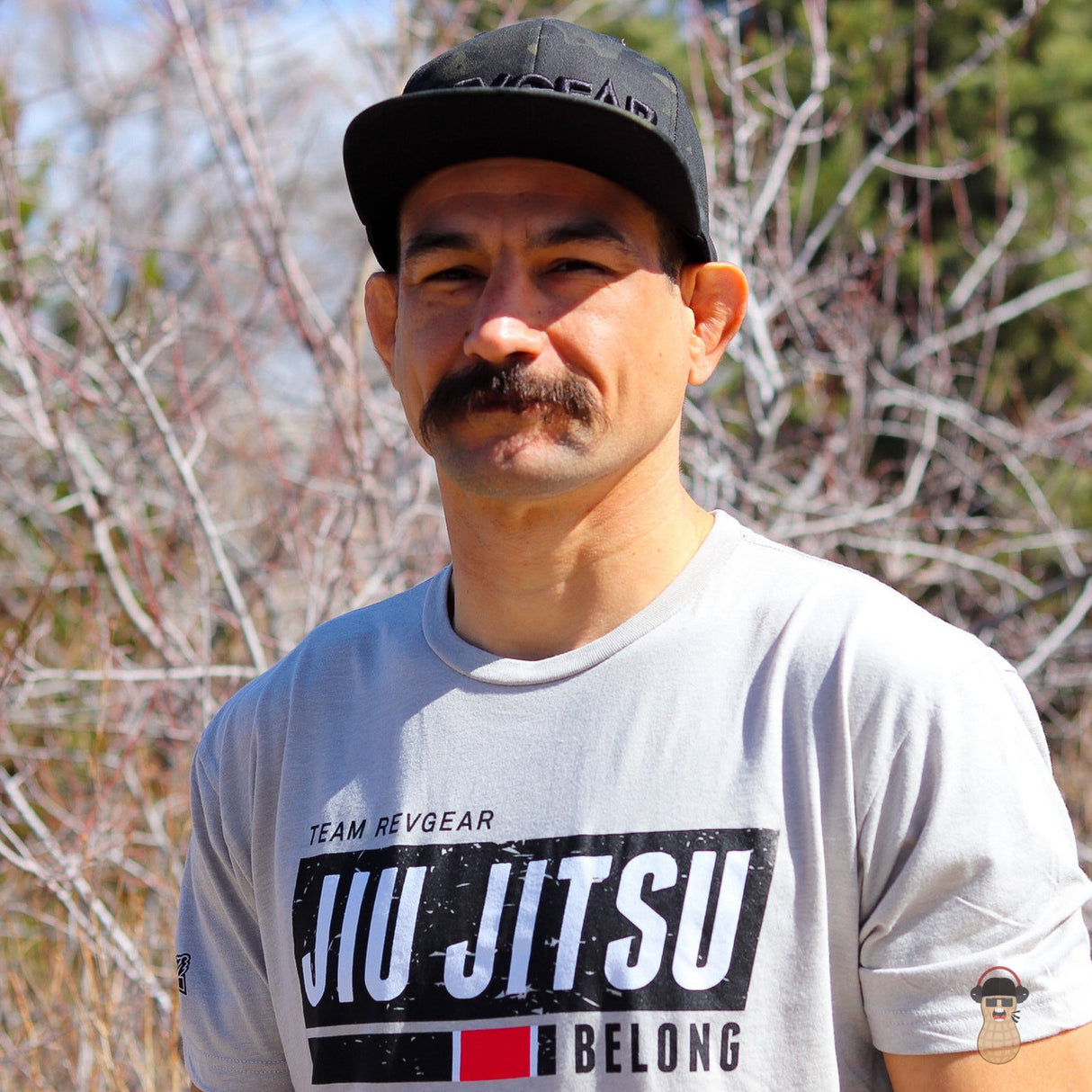 Revgear TR Jiu Jitsu Tee - Gray | Lightweight Moisture-Wicking BJJ Shirt