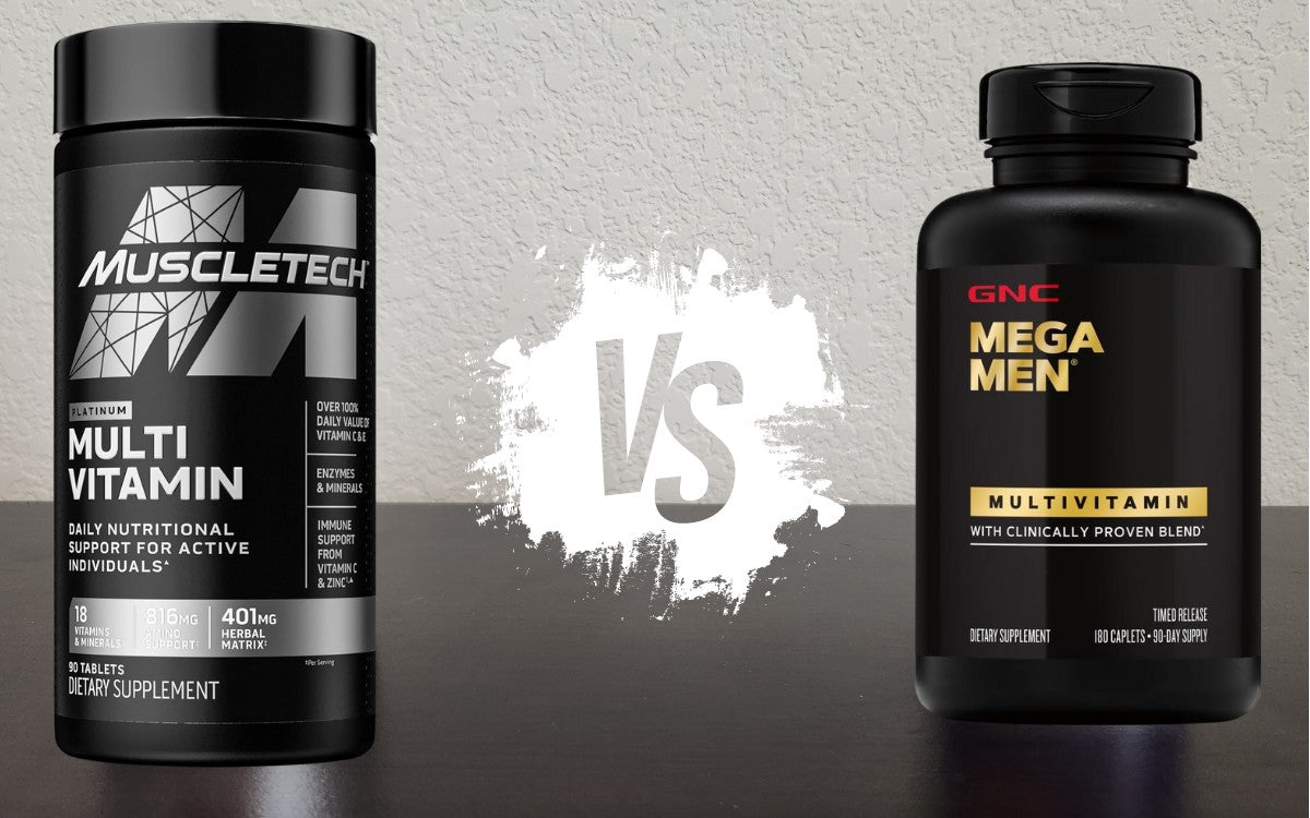 GNC Mega Men vs MuscleTech Multivitamin