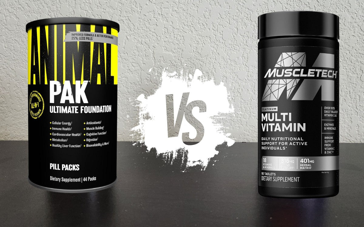 MuscleTech Multivitamin vs Animal Pak
