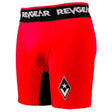 Red and black Staredown 2 vale tudo compression shorts
