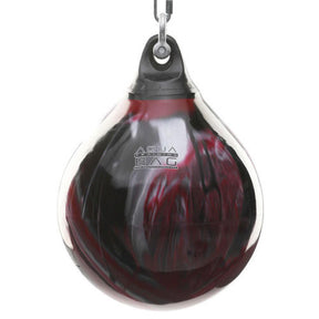 Blood Red aqua training bag with a red swirl pattern