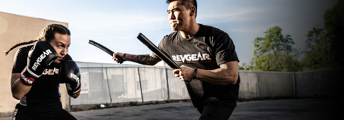 Combat sports athletes training together