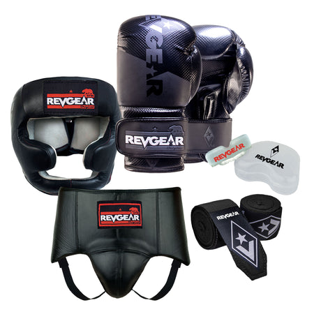 PBSC boxing starter pack: gloves, wraps, headgear and mouth guard