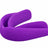 Purple single mouth guard, side view