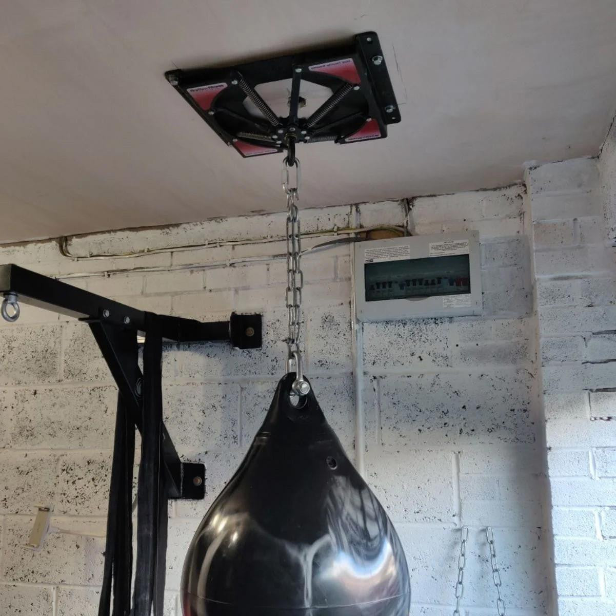 Spider Mount Heavy Bag Mount 140 lb Bag| Quiet 360° Punching Bag Ceiling Mount