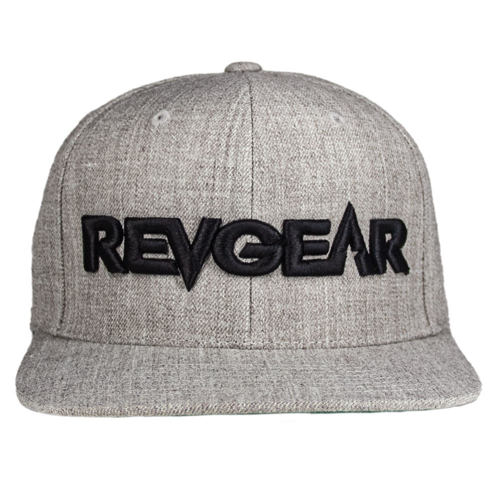 3D Premium Snapback Hat - Heather Gray/Black