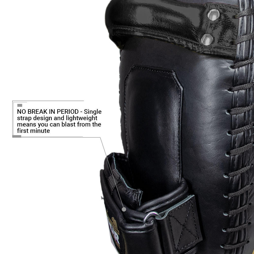 Revgear Curved Pro Leather Thai Pads - Professional Muay Thai & Kickboxing Training