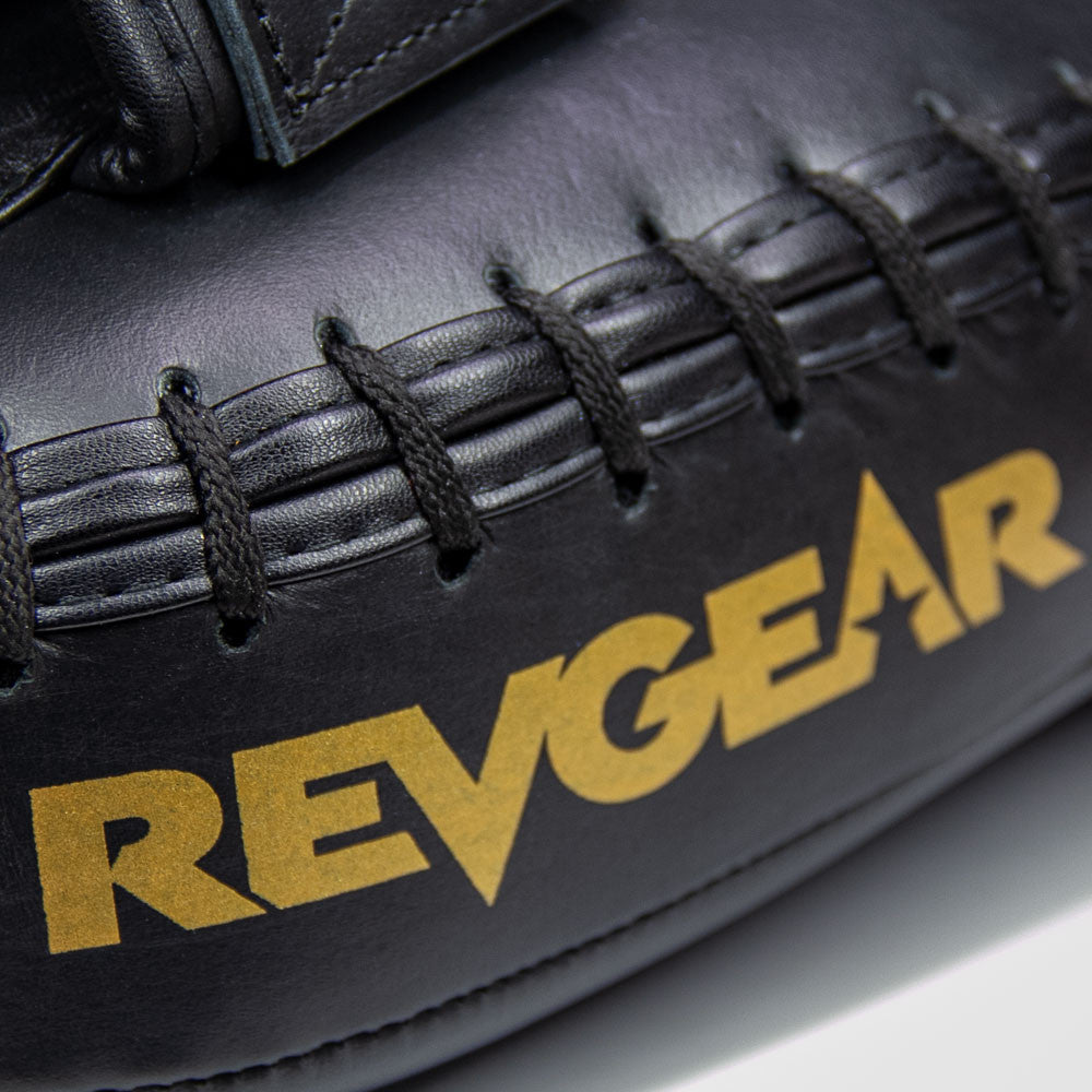 Revgear Curved Pro Leather Thai Pads - Professional Muay Thai & Kickboxing Training