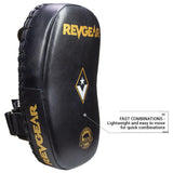 Revgear Curved Pro Leather Thai Pads - Professional Muay Thai & Kickboxing Training