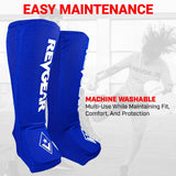 Revgear Amateur Cloth Shin & Instep Guards for Muay Thai, MMA, Boxing