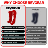 Revgear Amateur Cloth Shin & Instep Guards for Muay Thai, MMA, Boxing