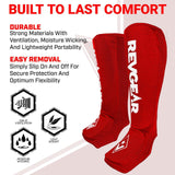 Revgear Amateur Cloth Shin & Instep Guards for Muay Thai, MMA, Boxing