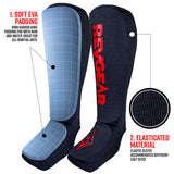 Revgear Amateur Cloth Shin & Instep Guards for Muay Thai, MMA, Boxing
