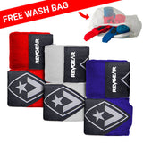 Revgear 180" Hand Wrap 3-Pack Bundle with Free Wash Bag - Red/White/Blue
