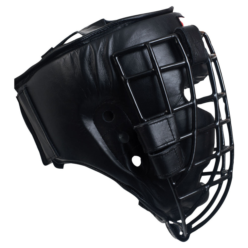 Revgear Leather Headgear with Face Cage - Professional Combat Sports Protection