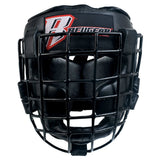 Revgear Leather Headgear with Face Cage - Professional Combat Sports Protection