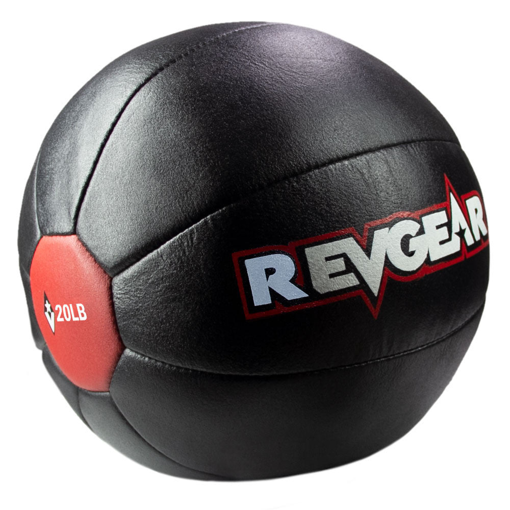 Revgear Leather Medicine Ball - Professional Training Equipment