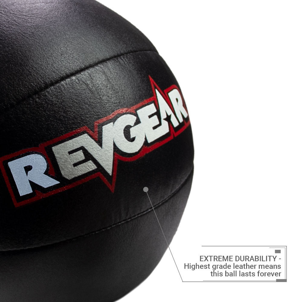 Revgear Leather Medicine Ball - Professional Training Equipment