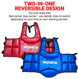 Revgear Muay Thai Reversible Chest Guard | Red & Blue Sparring Protection