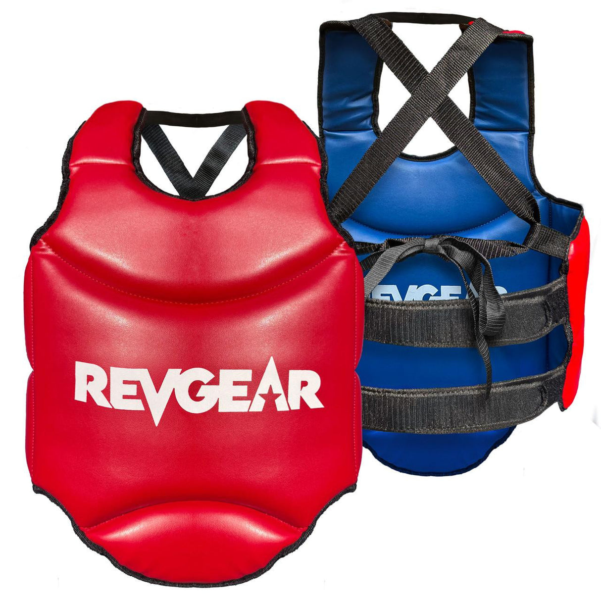 Revgear Muay Thai Reversible Chest Guard | Red & Blue Sparring Protection