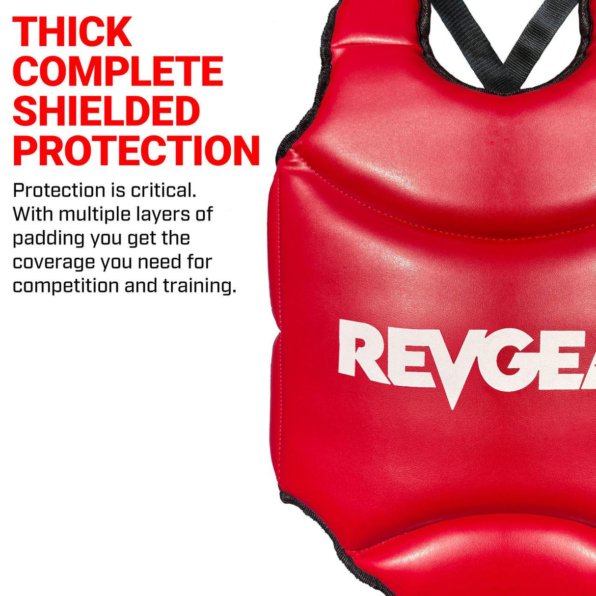 Revgear Muay Thai Reversible Chest Guard | Red & Blue Sparring Protection