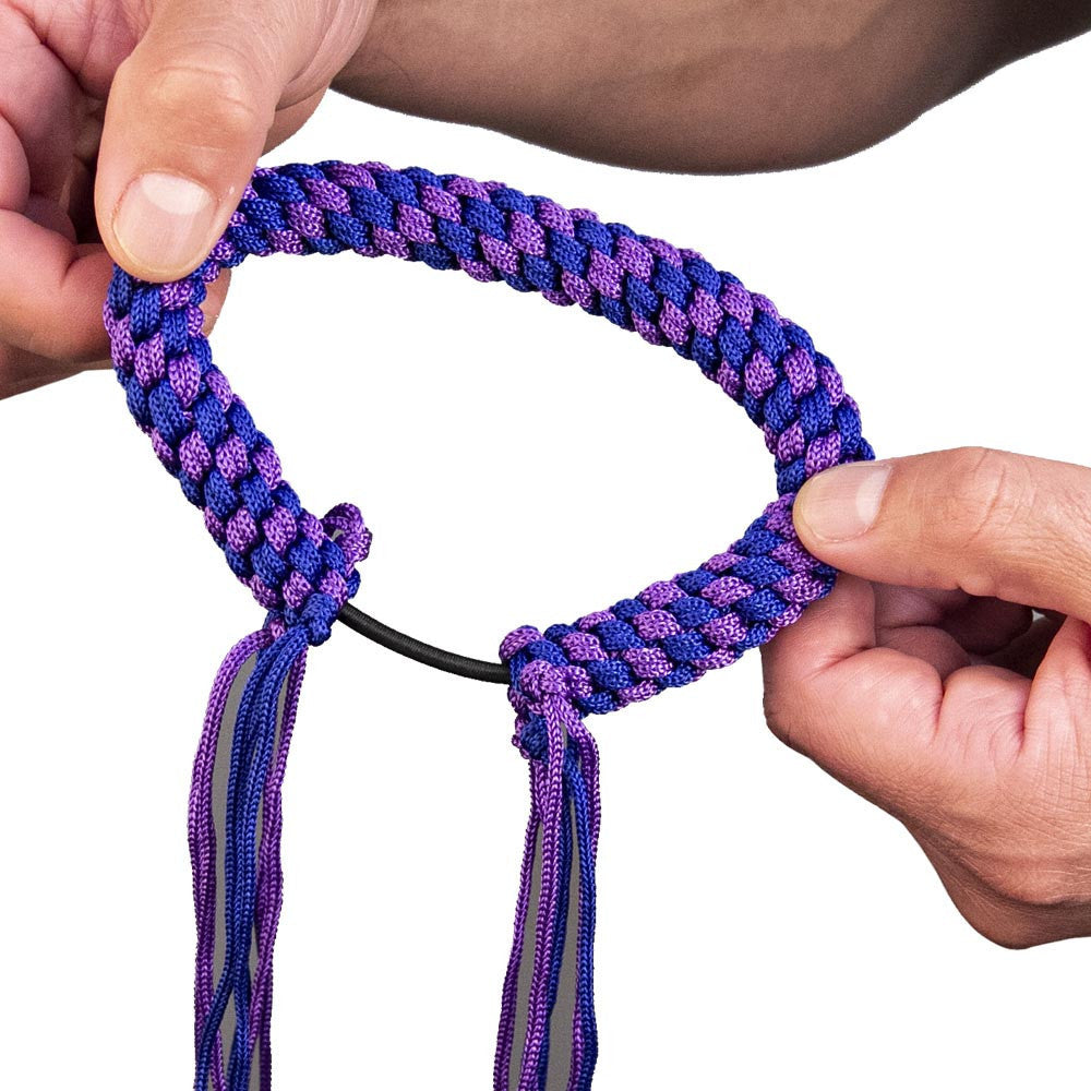 Prajead Traditional Style Elastic Muay Thai Armband - Blue/Purple