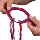 Prajead Traditional Style Elastic Muay Thai Armband - Purple/Red