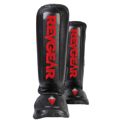 Revgear Defender Gel Shin Guards - Advanced Gel-Padded Protection for Muay Thai & MMA