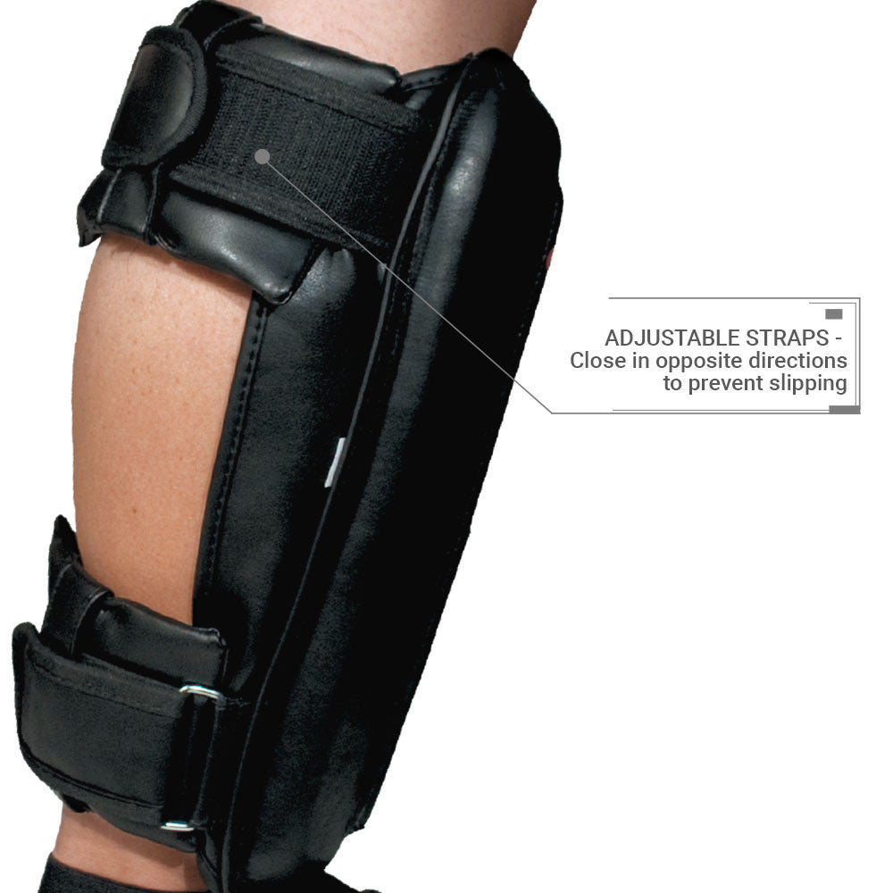 Revgear Defender Gel Shin Guards - Advanced Gel-Padded Protection for Muay Thai & MMA