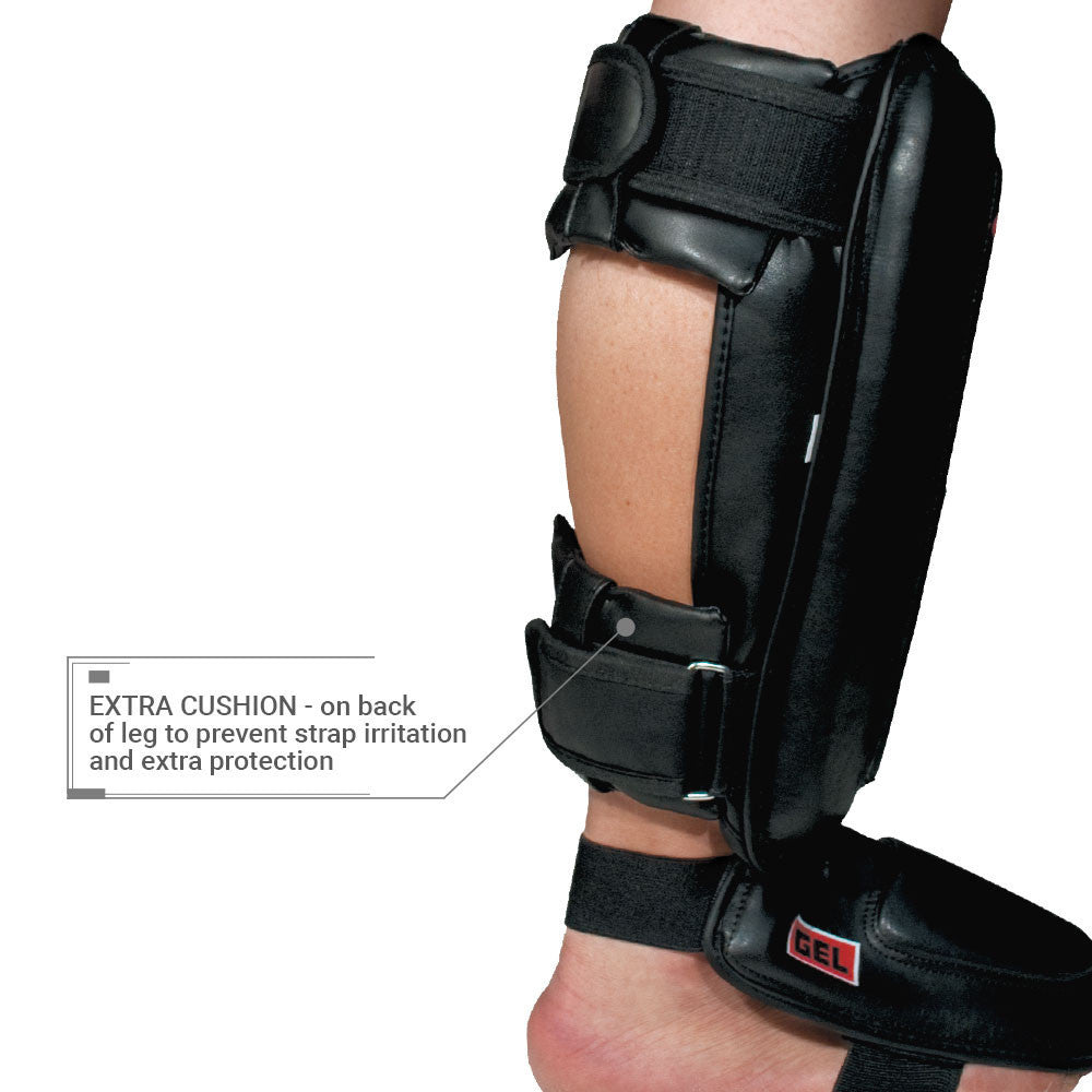 Revgear Defender Gel Shin Guards - Advanced Gel-Padded Protection for Muay Thai & MMA