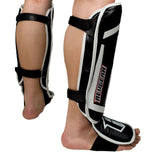 Revgear Professional Leather Shin Guards - Premium Muay Thai & MMA Protection