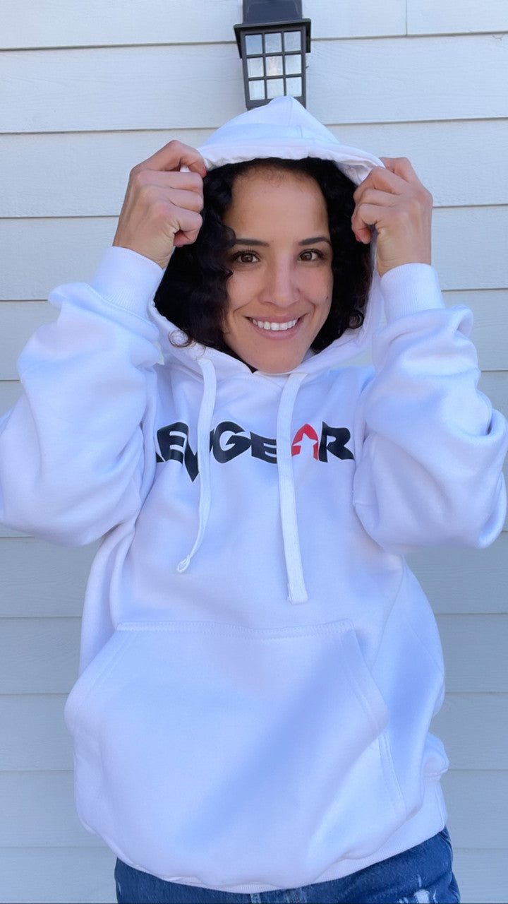 Revgear Pullover Hoody - White | Classic Athletic Training Hoodie