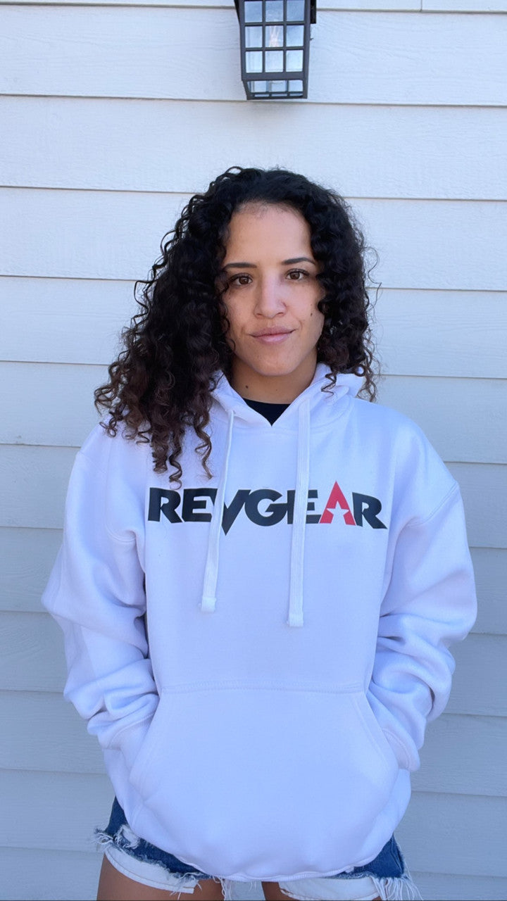 Revgear Pullover Hoody - White | Classic Athletic Training Hoodie