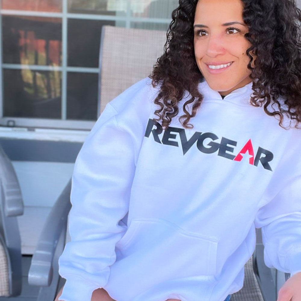 Revgear Pullover Hoody - White | Classic Athletic Training Hoodie